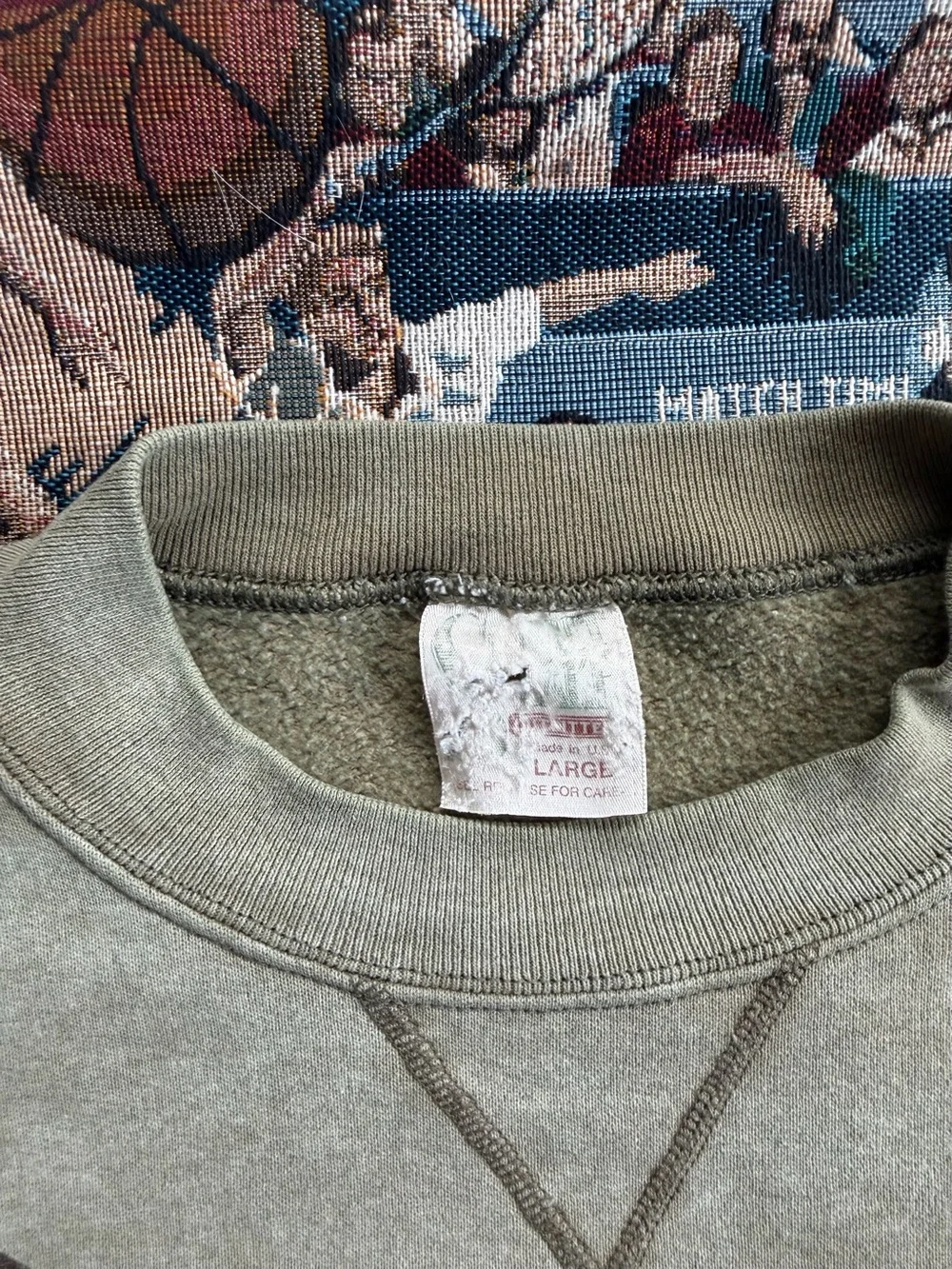 Vintage 90s Men’s Bald Eagle Wildlife Brown Graphic Sweatshirt